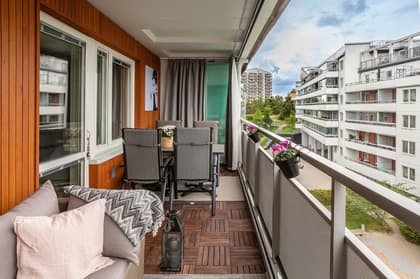 Balkong eller utsiktsbild