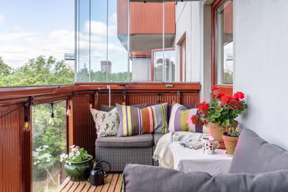 Balkong eller utsiktsbild