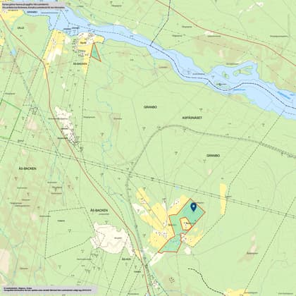 Illustrerad karta över fastigheten eller området
