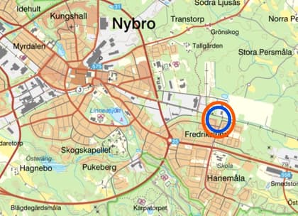 Nybro - Fredrikslund, Hanemåla