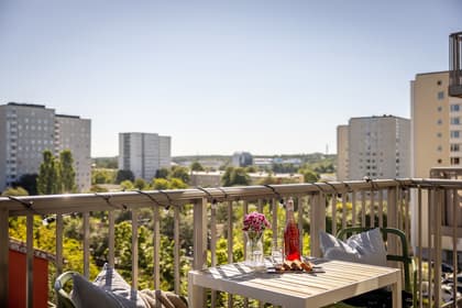 Balkong eller utsiktsbild