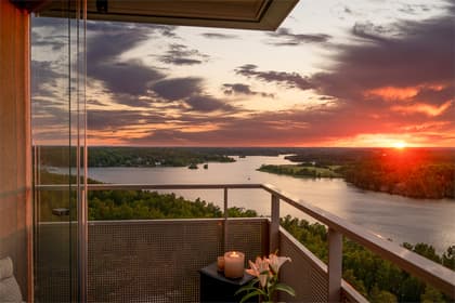 Balkong eller utsiktsbild