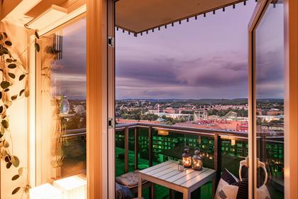 Balkong eller utsiktsbild