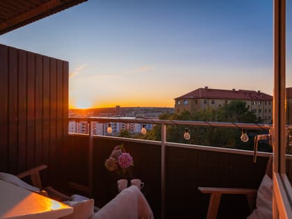 Balkong eller utsiktsbild