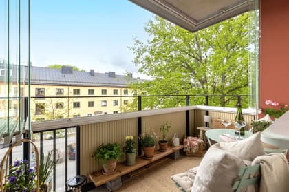 Balkong eller utsiktsbild