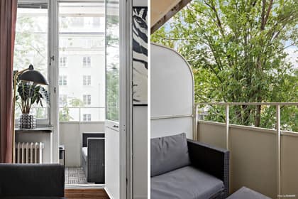 Balkong eller utsiktsbild