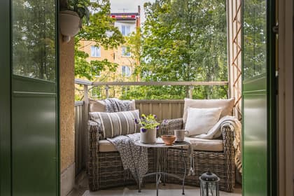 Balkong eller utsiktsbild