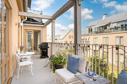 Balkong eller utsiktsbild