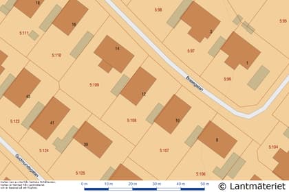 Illustrerad karta över fastigheten eller området