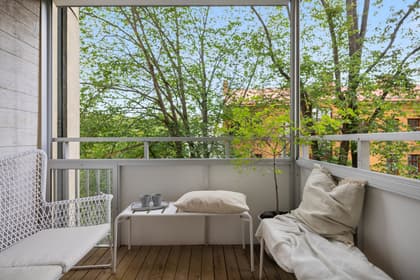 Balkong eller utsiktsbild