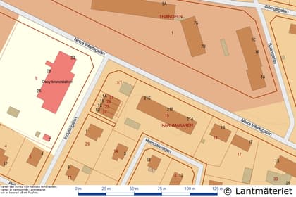 Illustrerad karta över fastigheten eller området