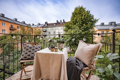 Balkong eller utsiktsbild