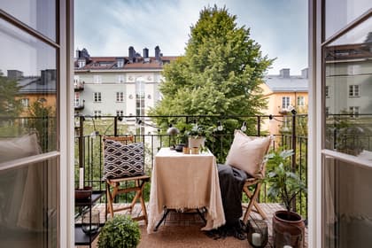 Balkong eller utsiktsbild