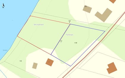 Illustrerad karta över fastigheten eller området