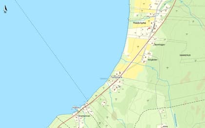 Illustrerad karta över fastigheten eller området