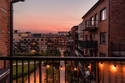 Balkong eller utsiktsbild