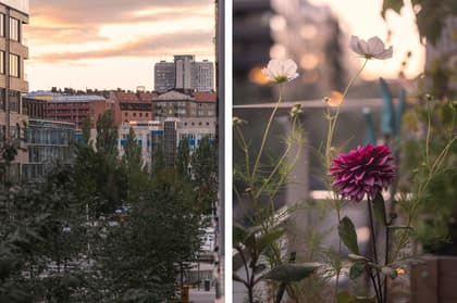 Balkong eller utsiktsbild