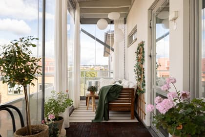 Balkong eller utsiktsbild