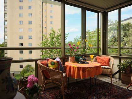 Balkong eller utsiktsbild