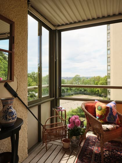 Balkong eller utsiktsbild