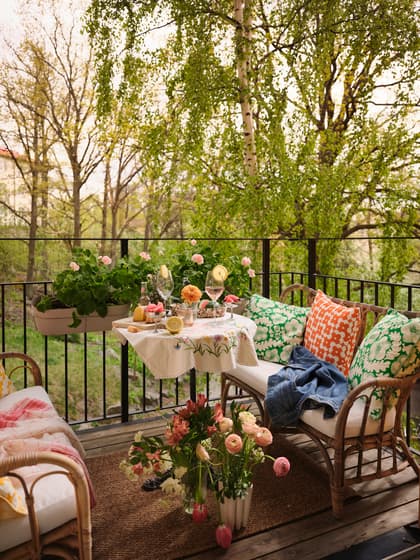 Balkong eller utsiktsbild