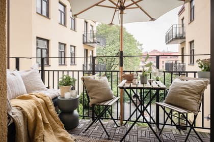 Balkong eller utsiktsbild