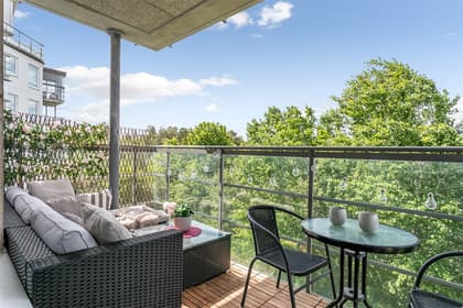 Balkong eller utsiktsbild