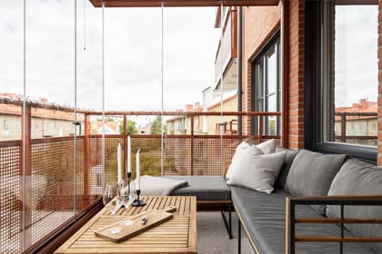 Balkong eller utsiktsbild