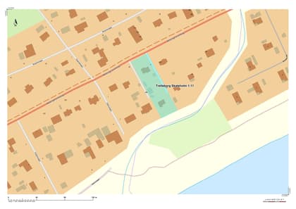 Illustrerad karta över fastigheten eller området