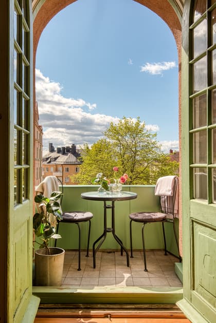 Balkong eller utsiktsbild