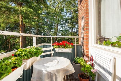 Balkong eller utsiktsbild