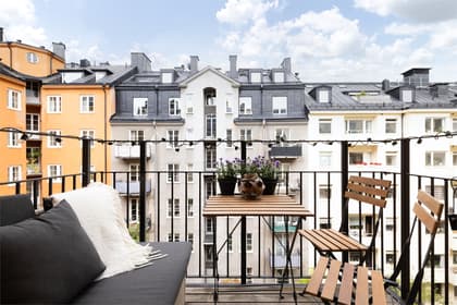 Balkong eller utsiktsbild