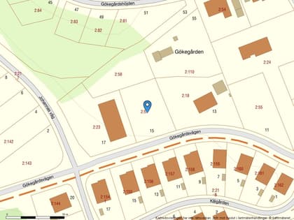 Illustrerad karta över fastigheten eller området