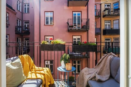 Balkong eller utsiktsbild