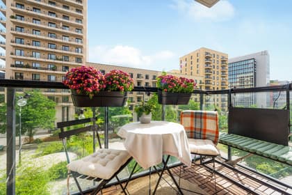 Balkong eller utsiktsbild