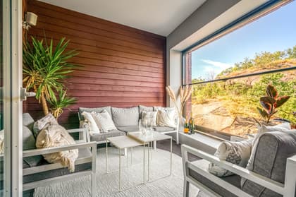 Balkong eller utsiktsbild