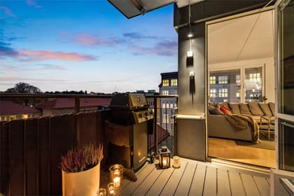 Balkong eller utsiktsbild