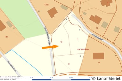 Illustrerad karta över fastigheten eller området