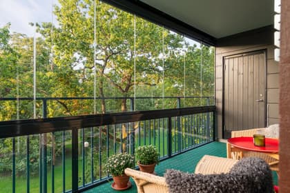 Balkong eller utsiktsbild