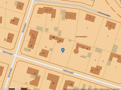 Illustrerad karta över fastigheten eller området