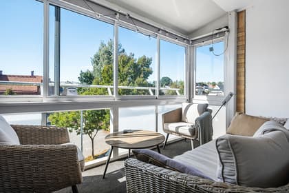 Balkong eller utsiktsbild