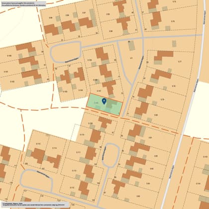 Illustrerad karta över fastigheten eller området