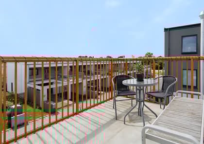 Balkong eller utsiktsbild