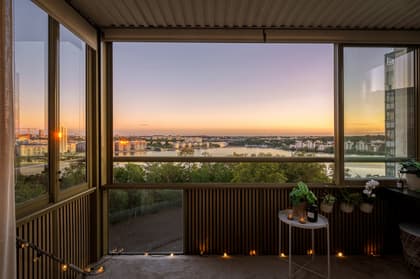 Balkong eller utsiktsbild