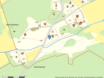 Illustrerad karta över fastigheten eller området