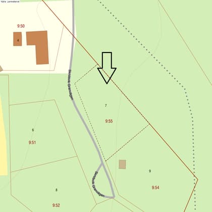 Illustrerad karta över fastigheten eller området