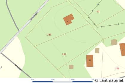 Illustrerad karta över fastigheten eller området