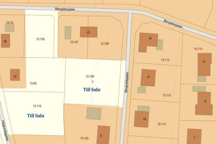 Illustrerad karta över fastigheten eller området