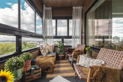 Balkong eller utsiktsbild