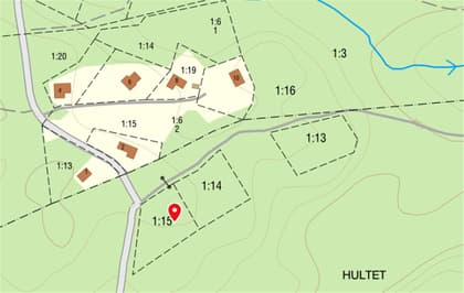 Illustrerad karta över fastigheten eller området